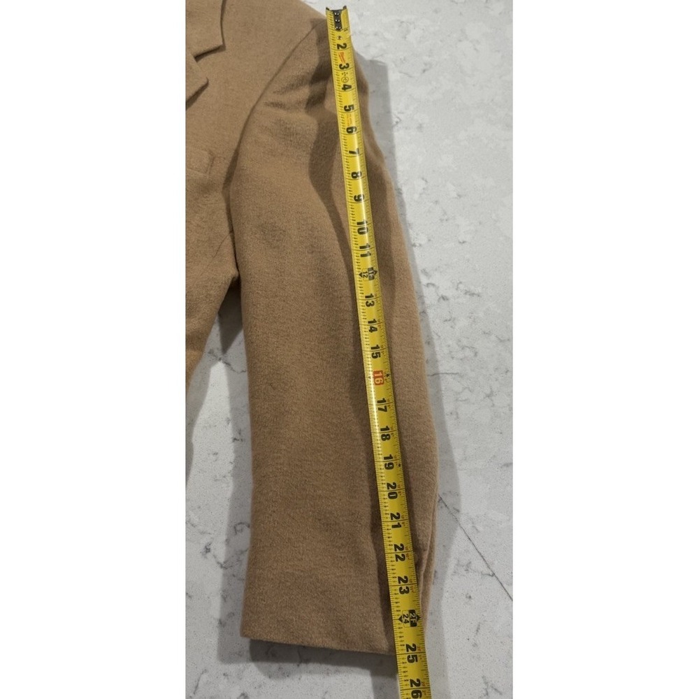 VTG Kuppenheimer Warren of Stafford Blazer Mens 42R Tan Camel Hair Sport Coat - Picture 12 of 13